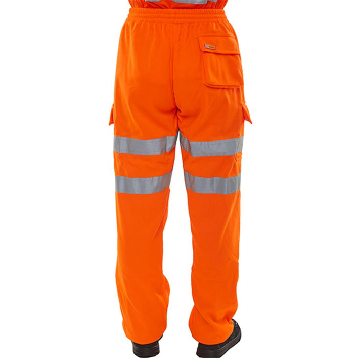 BEESWIFT BSJBOR Orange Hi Vis Jogging Bottoms