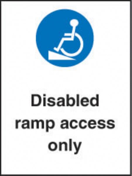 disabled ramp access only