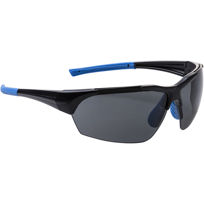 Portwest PS18 Smoke Wrap Around Polar Star Safety Sunglasses - Anti Scratch