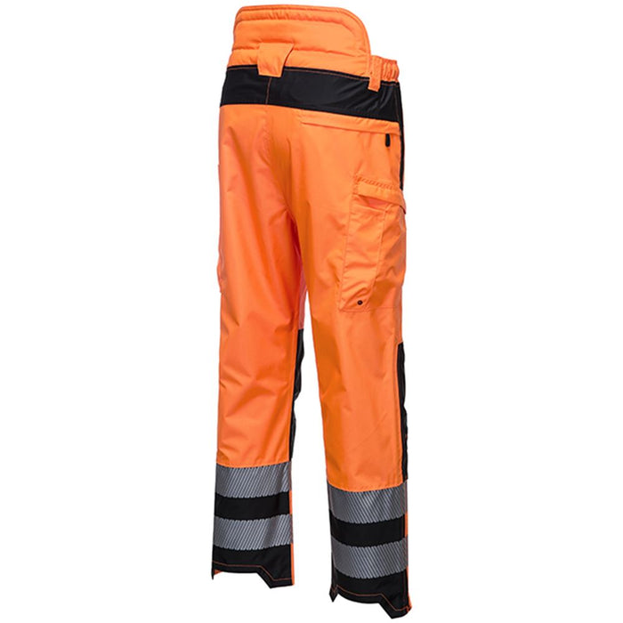 Portwest PW342 PW3 Orange Hi Vis Extreme Breathable Waterproof Trousers