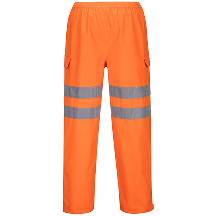Portwest S597 Orange PWR Hi Vis Extreme Breathable Waterproof Trousers