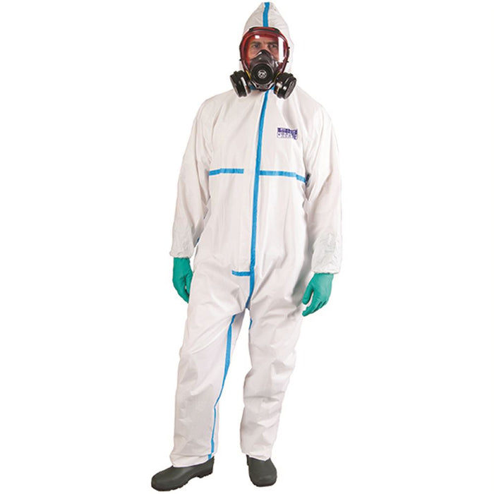 Portwest ST60 White Biztex Microporous Disposable Coverall Type 4/5/6 60g