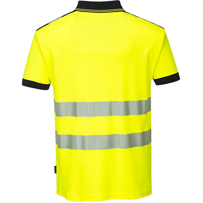 Portwest T180 Yellow/Black PW3 Hi Vis Polo Shirt