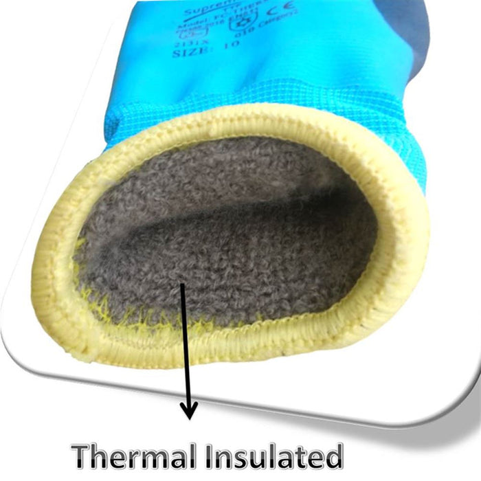 Supreme Thermal Waterproof Work Gloves FCTHERM-328 with Latex Coating