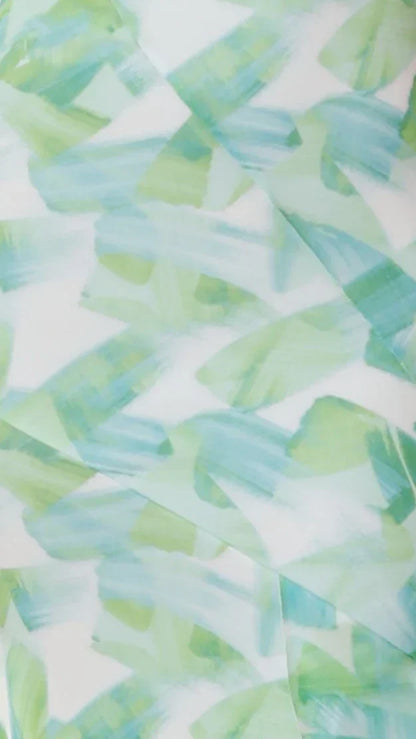 Zinnia Midi Dress - Green Floral