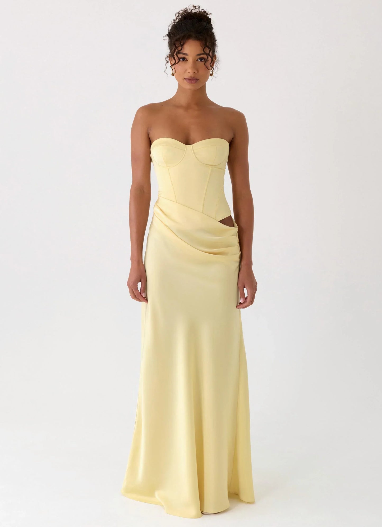 Emory Corset Maxi Dress - Yellow