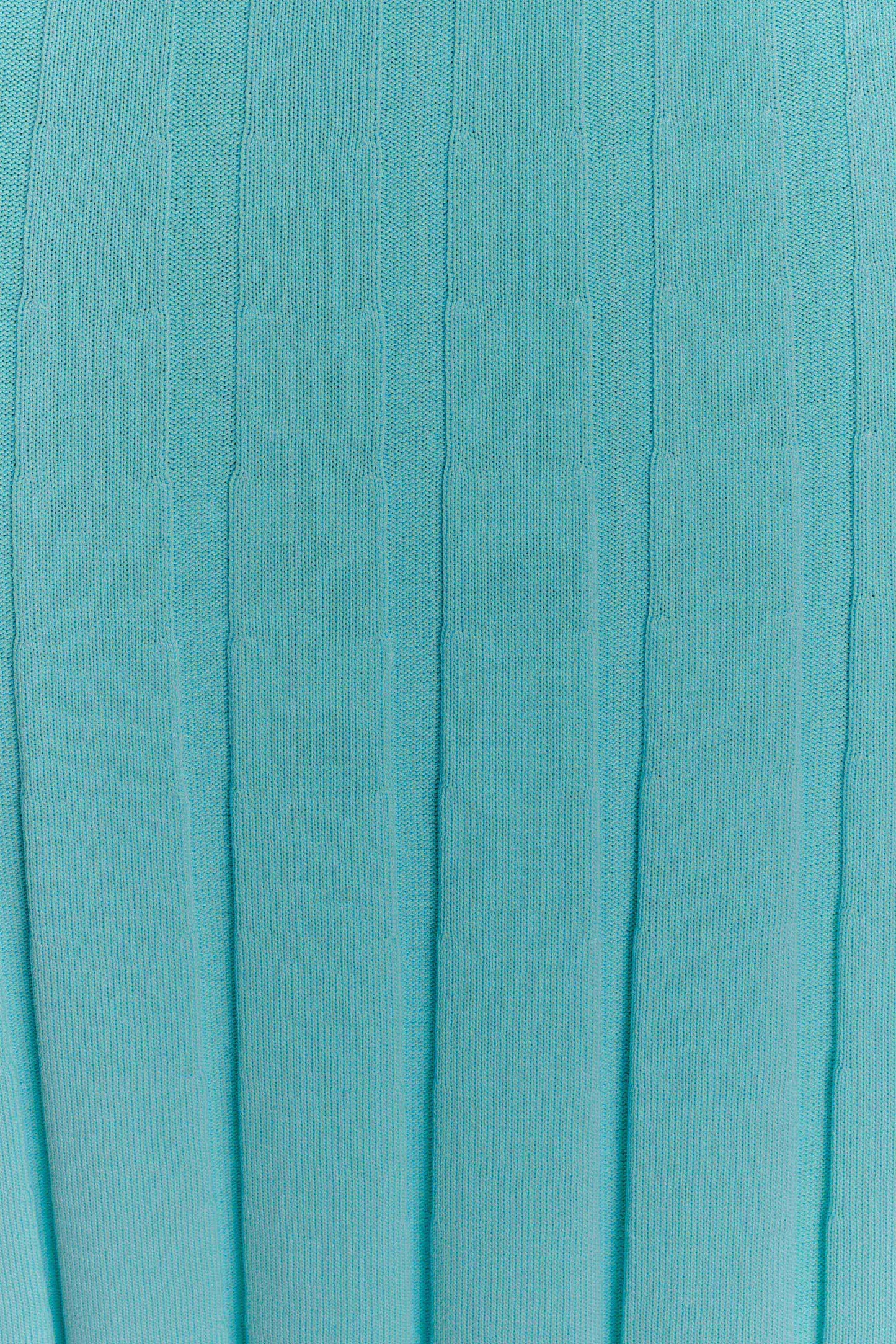 Jacqui Halter Knit Midi Dress - Cyan Blue