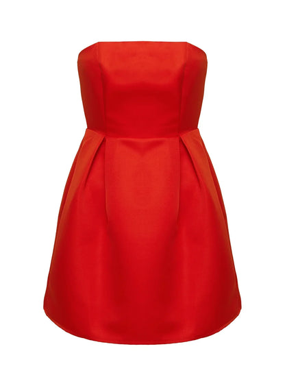 Spader Corset Mini Dress Red