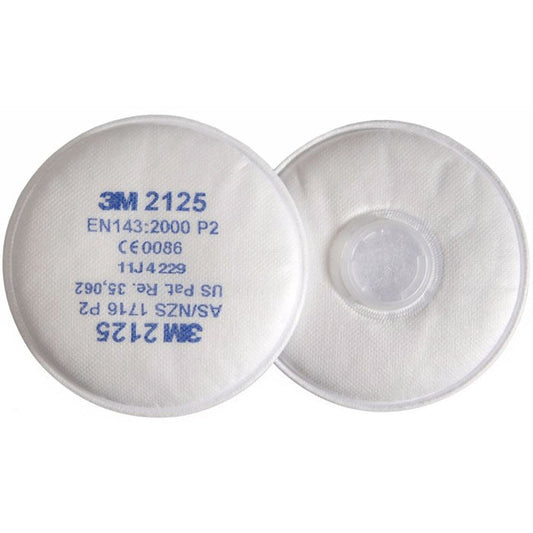 3M 2125 P2 Particulate Filter For 6000 7500 Series Masks (Pair)