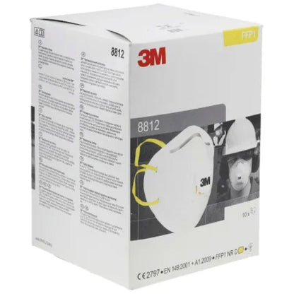 3M 8812 FFP1D Valved Cup Shaped Disposable Masks (Pack 10)