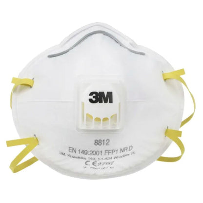 3M 8812 FFP1D Valved Cup Shaped Disposable Masks (Pack 10)