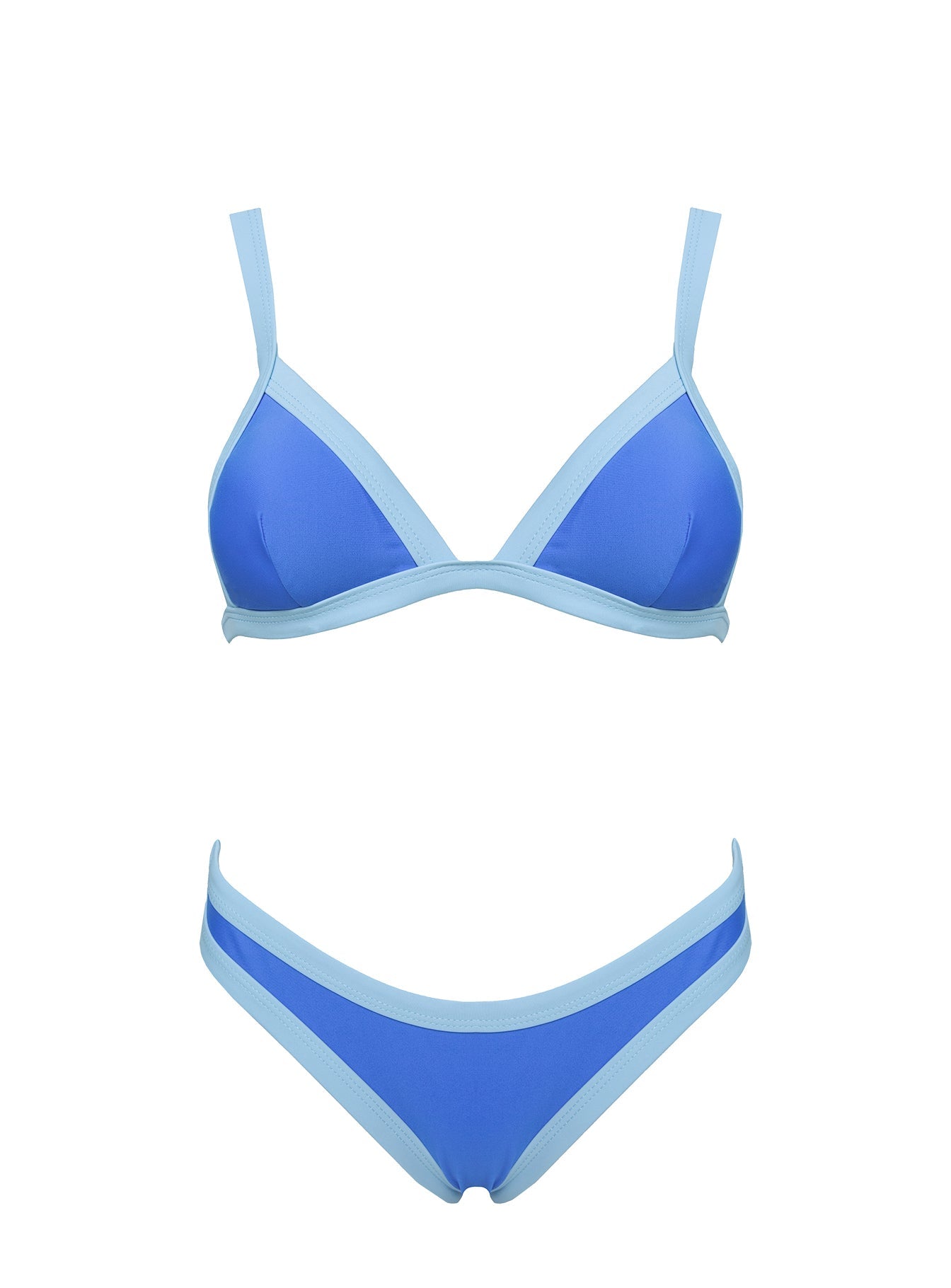 Amiri Contrast High Side Bikini Bottoms Blue