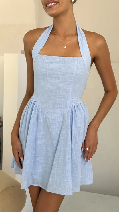 Peyton Mini Dress - Blue