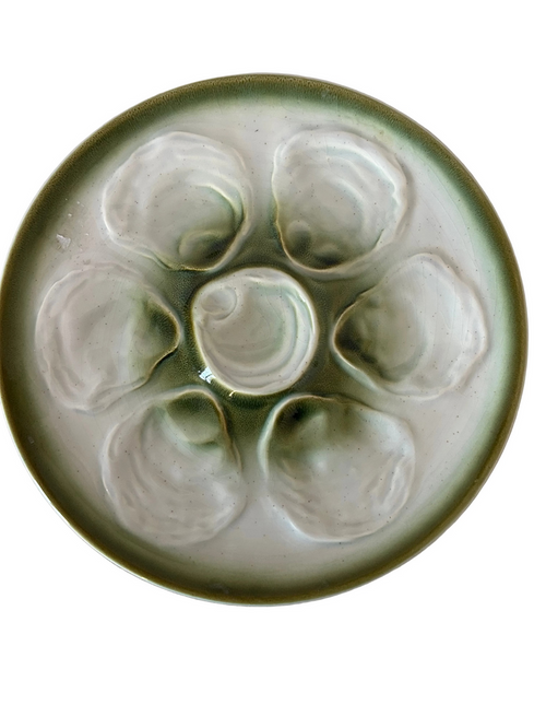 Vintage ceramic oyster plate - Pair