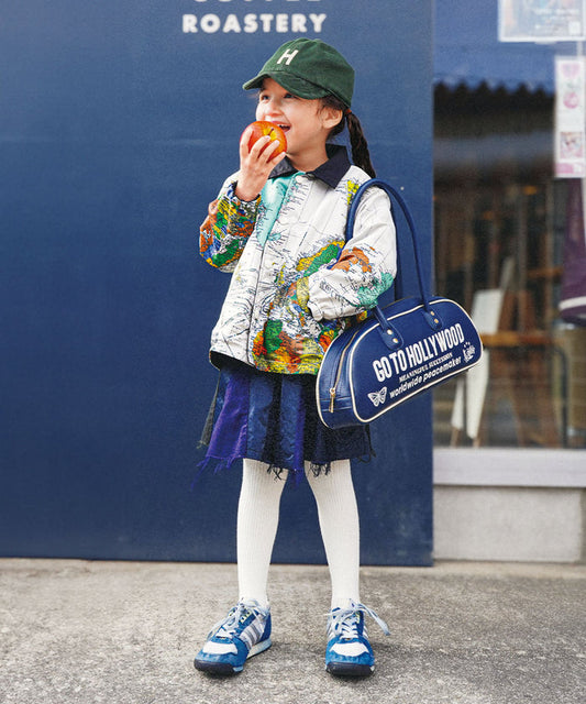 Bomber Jacket Cloth Culotte Skirt