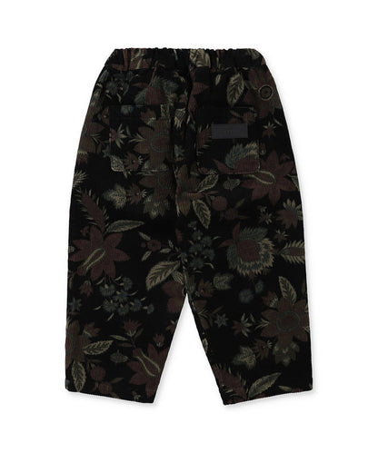 Botanical Print Corduroy Pants