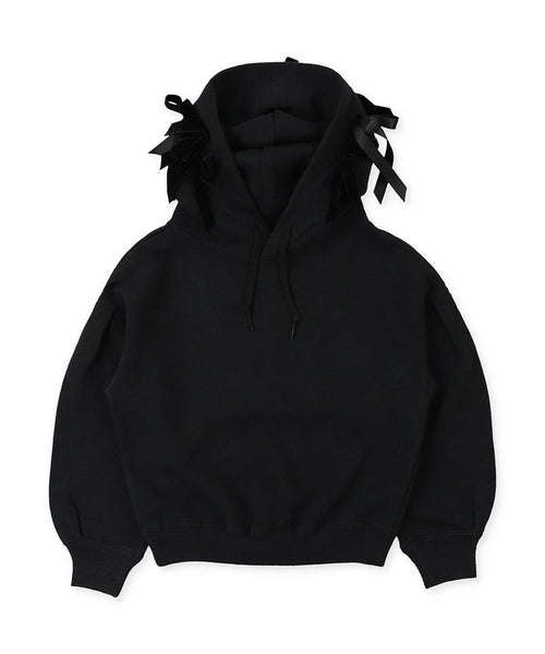 Brushed Fleece Ribbon Sweat Hoodie