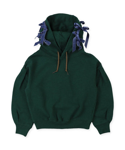 Brushed Fleece Ribbon Sweat Hoodie