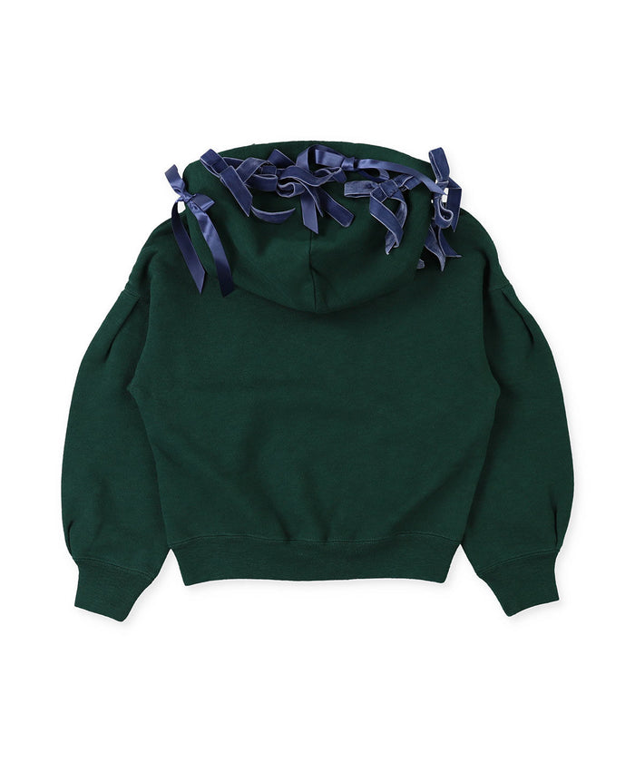 Brushed Fleece Ribbon Sweat Hoodie