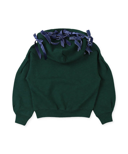 Brushed Fleece Ribbon Sweat Hoodie