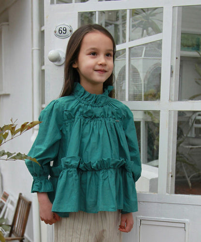 Cord Lawn Gather Pullover