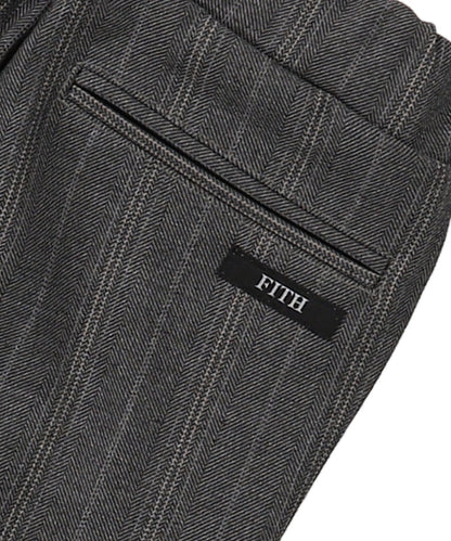 Cosmical Warm Striped Wool lining Pants