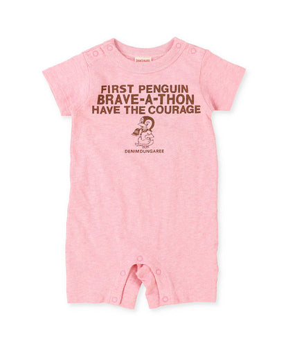 Cotton Jersey PENGUIN Baby Rompers