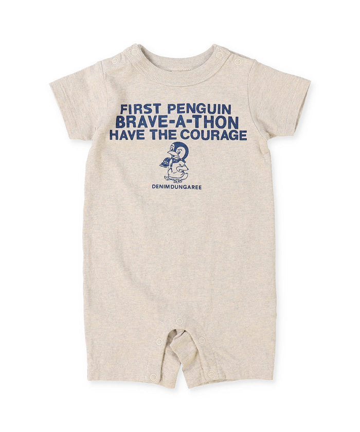 Cotton Jersey PENGUIN Baby Rompers