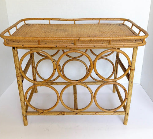 D1- Rattan Wine Rack