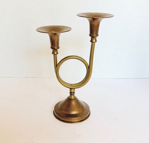 D5- Brass Horn Candle
