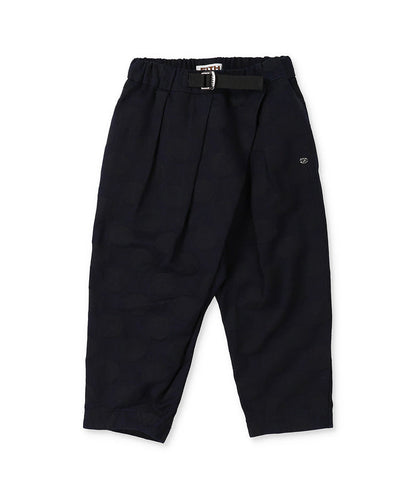 Denim and Coin Dot Jacquard Assymetry Pants