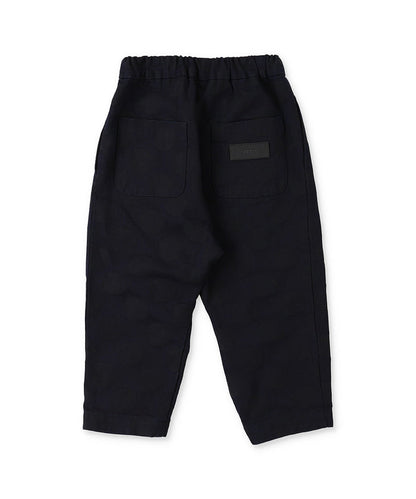 Denim and Coin Dot Jacquard Assymetry Pants