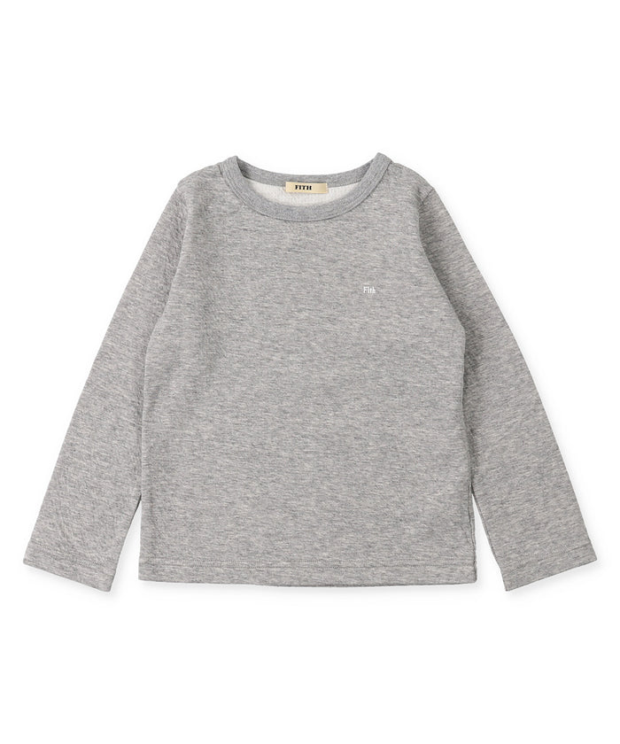 Feather Knit and Double Gauze Long Sleeve Tee
