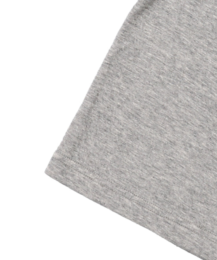 Feather Knit and Double Gauze Long Sleeve Tee