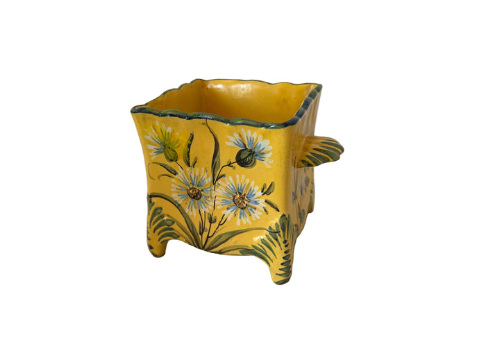 French Quimper ceramic planter