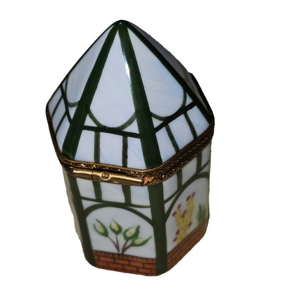 Charming Gazebo Limoges Box Porcelain Limoges Garden. French Trinket Box