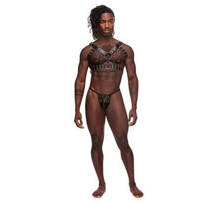 Gemini Leather Harness Black O-s Intimates Adult Boutique