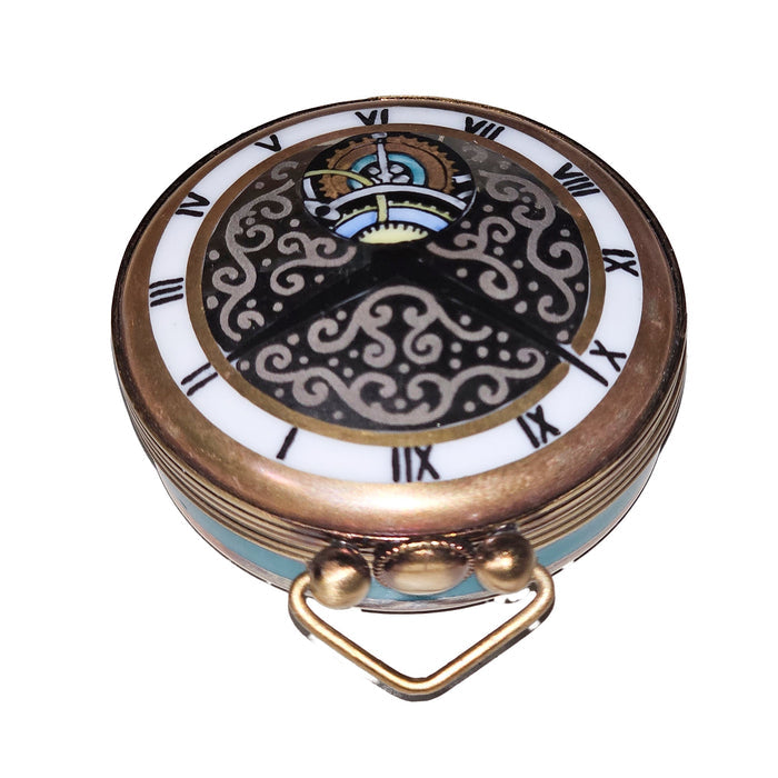 Limoges Pocket Watch Elegance Porcelain Limoges Furniture home fashion French Trinket Box
