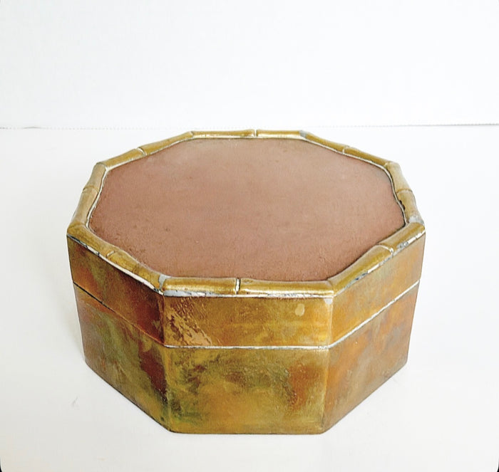 J10 - Brass Bamboo trimmed Box