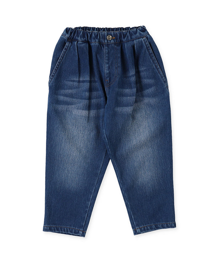 Knit Denim 2 Tuck Pants