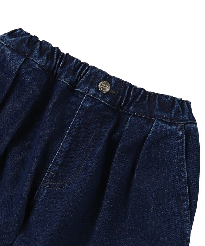 Knit Denim 2 Tuck Pants