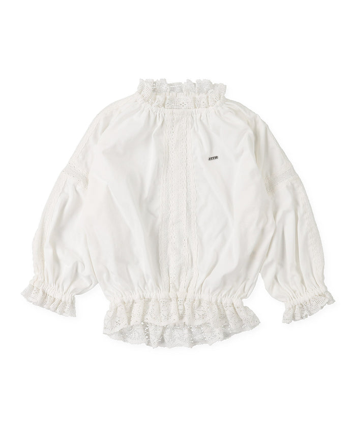 Lace Smock Long Sleeve Tee
