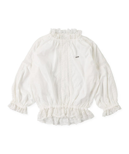 Lace Smock Long Sleeve Tee