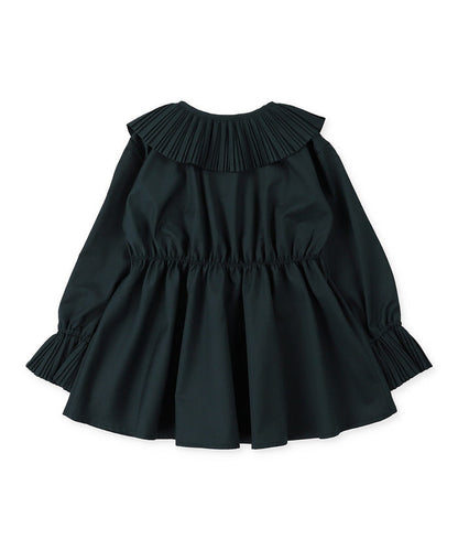 Lawn Pleats-collar Blouse