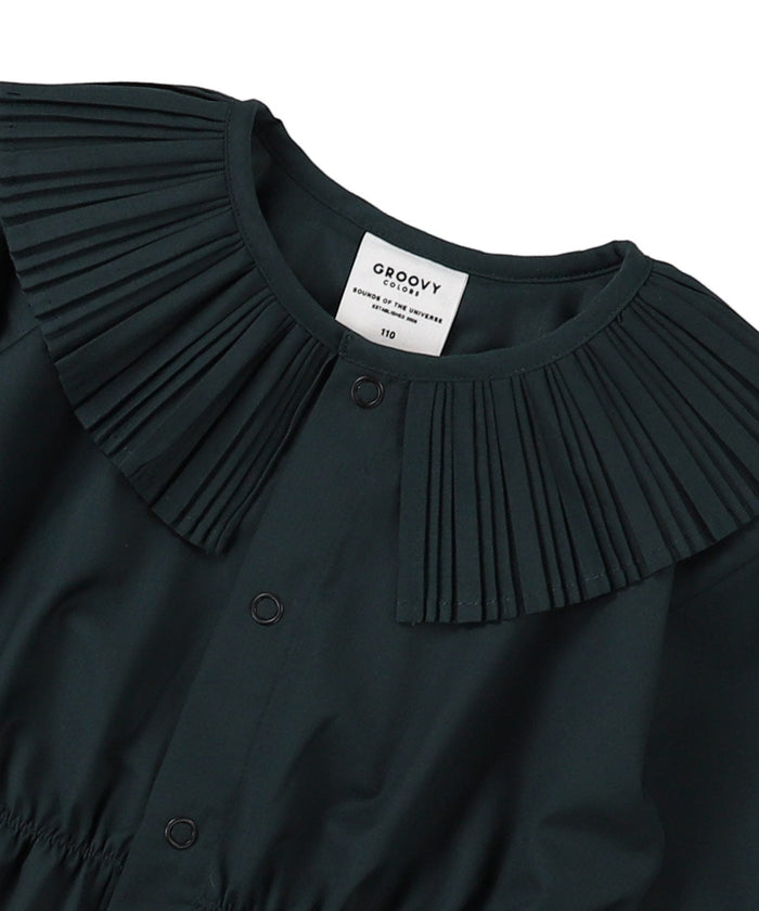 Lawn Pleats-collar Blouse