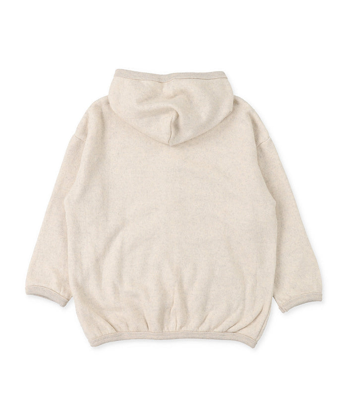 Long-cut Looped Pile Zip-up Hoodie