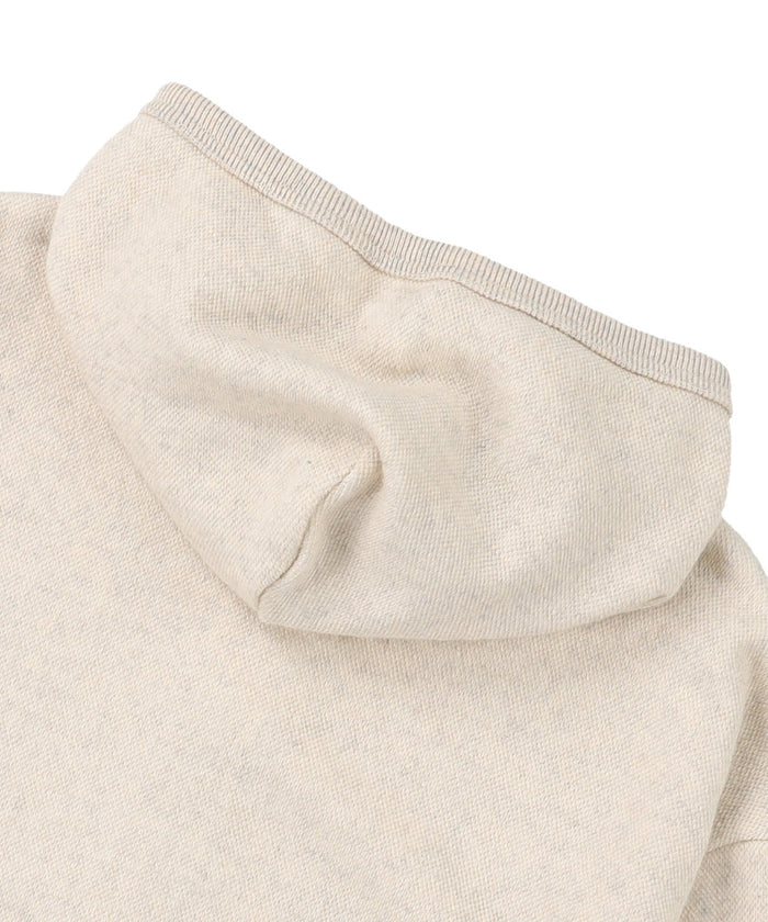 Long-cut Looped Pile Zip-up Hoodie