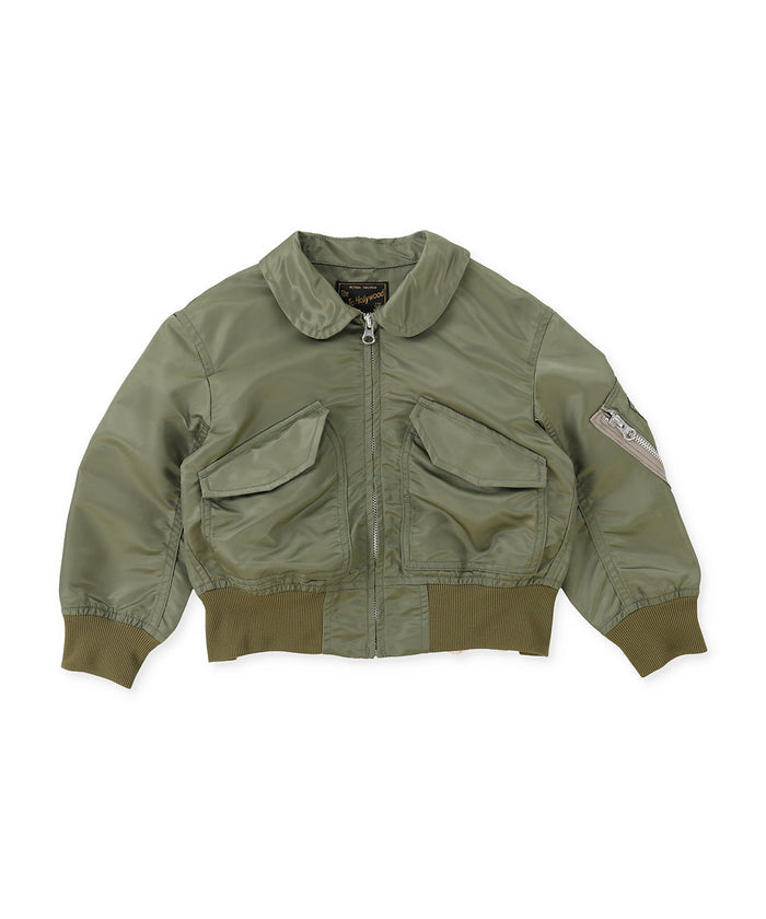 Nylon and Twill Docking Flight Jacket