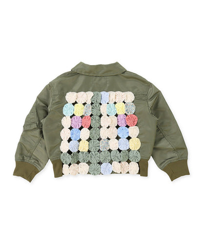 Nylon and Twill Docking Flight Jacket