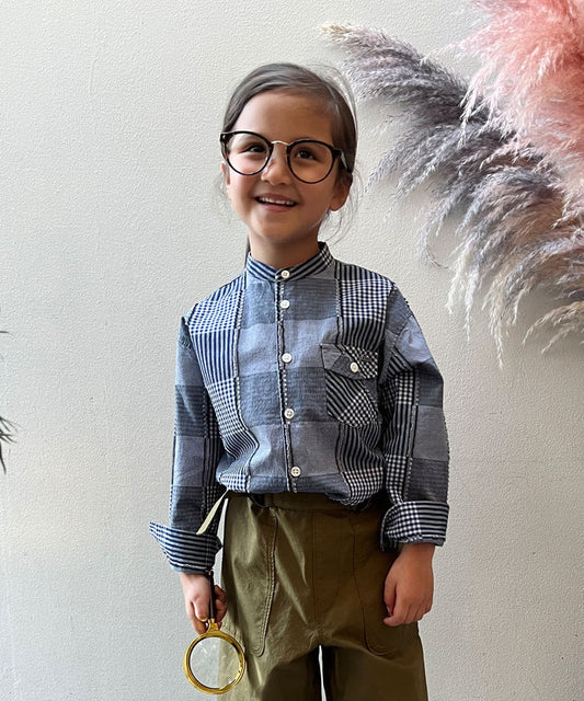 Patchwork Dobby Shirt